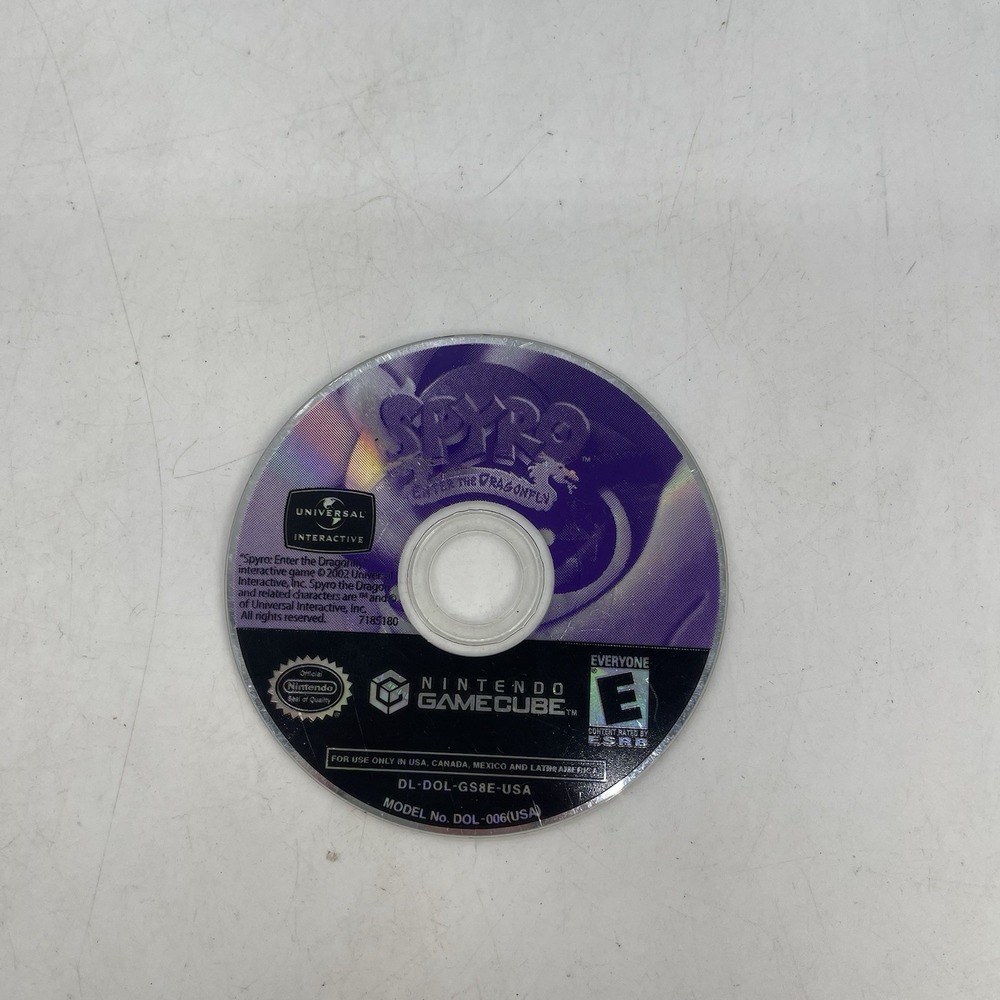 Spyro Enter the Dragonfly Nintendo GameCube 2002 Disc Only Tested Works